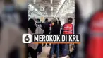 DITEGUR MEROKOK DI KRL, PENUMPANG MALAH MARAH KE PETUGAS