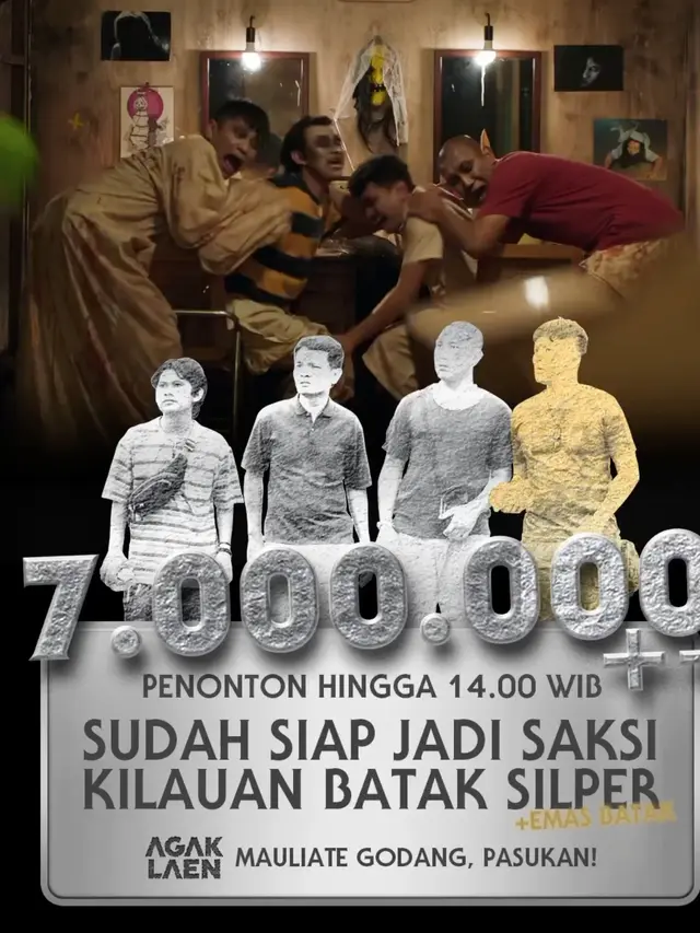 Jumlah penonton film Agak Laen pada Sabtu, 25 Februari 2024. (Foto: Dok. Instagram @ernestprakasa)