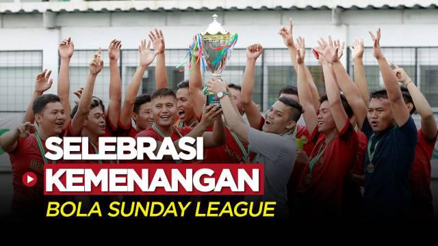 Berita Video, Selebrasi Bhara FC Usai Kalahkan Bina Karya FC di Final Bola Sunday League