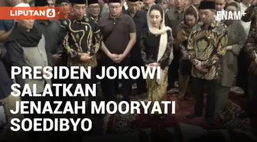 Datang Melayat, Presiden Jokowi Ikut Salatkan Jenazah Mooryati Soedibyo