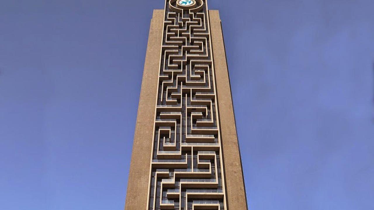 Gedung Pencakar Langit dengan Labirin Vertikal Terbesar di Dunia