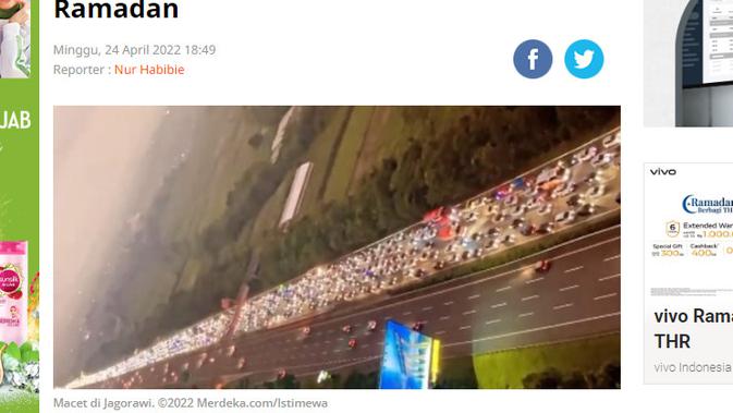 <p>Penelusuran klaim video kemacetan di tol saat mudik dari Jakarta ke arah Jawa Tengah</p>