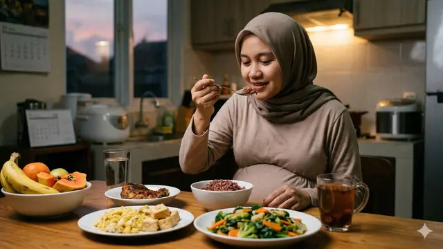 Tips Puasa Ramadan untuk Ibu Hamil (Foto: Gemini AI)