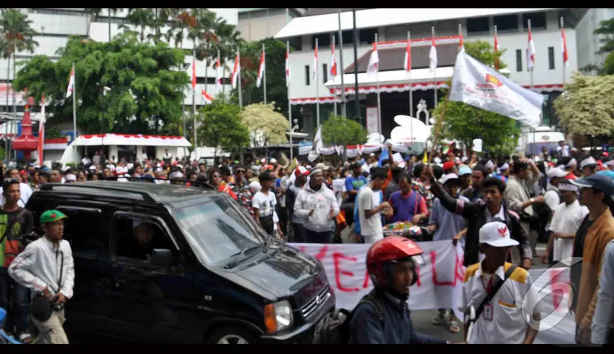Demonstrasi (Liputan6.com/Miftahul Hayat)