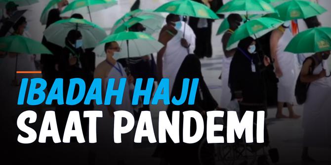 VIDEO: Bermasker dan Jaga Jarak, Tawaf Haji di Tengah Pandemi