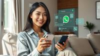 trik rahasia android dan aplikasi whatsapp ©Ilustrasi dibuat AI