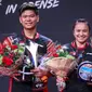 Ganda campuran Indonesia, Praveen Jordan/Melati Daeva Oktavianti, berhasil menjadi juara di Denmark Terbuka 2019. (Dok. PBSI)