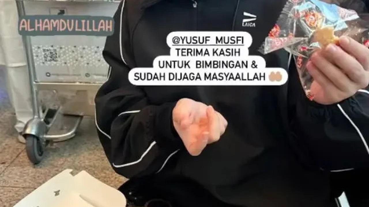 Tampilan Serba Hitam Celine Evangelista saat Umrah Setelah Mualaf, Kenakan Gamis hingga Hijab Meleyot