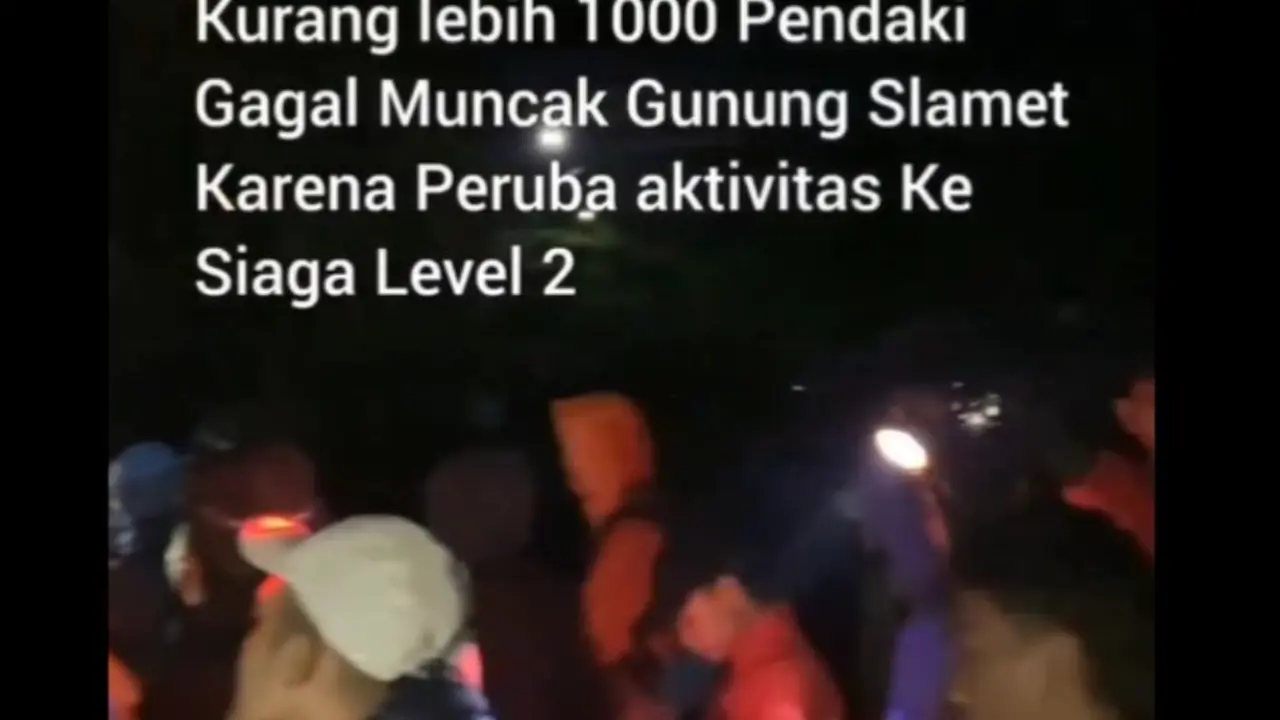 Jalur Pendakian Gunung Slamet Ditutup, 1.000 Pendaki Gagal ke Puncak
