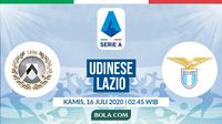 Serie A: Udinese vs Lazio. (Bola.com/Dody Iryawan)