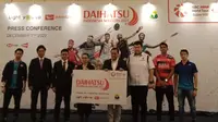 Acara konferensi pers Daihatsu indonesia Masters 2023 di Jakarta, Rabu, 7 Desember 2022. Indonesia Masters akan digelar di Istora Gelora Bung Karno, Senayan, Jakarta, 24-29 Januari 2023. (foto: Liputan6.com/Bogi Triyadi)