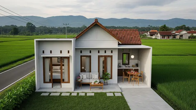 Rumah Kecil di Desa Tapi Terasa Adem dan Nyaman yang Bikin Betah