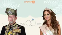 Banner Infografis Raja Malaysia Turun Takhta demi Cinta. (Liputan6.com/Triyasni)