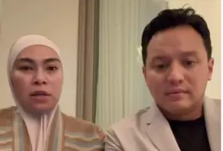 Anggota DPR Fraksi Partai Gerindra Moreno Soeprapto dan Istrinya Noorani Sukardi (Tangkapan Layar Instagram @moreno_soeprapto)