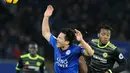 Laga lanjutan Liga Inggris antara Chelsea vs Leicester di Stadion King Power, Inggris, Sabtu (14/1). Kemenangan atas Leicester membuat Chelsea semakin kokoh di puncak klasemen dengan 52 poin. (AP Photo/Rui Vieira)