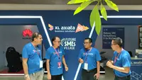 Hadir di KTT G20 XL Axiata Business Solutions Unjuk Solusi 5G Smart Mining dan Solusi untuk UMKM (Dewi Divianta/Liputan6.com)