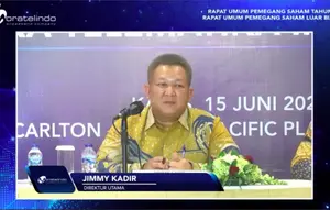 Paparan publik PT Mora Telematika Indonesia Tbk (MORA) atau Moratelindo, Kamis (15/6/2023). (Foto: tangkapan layar/Pipit I.R)