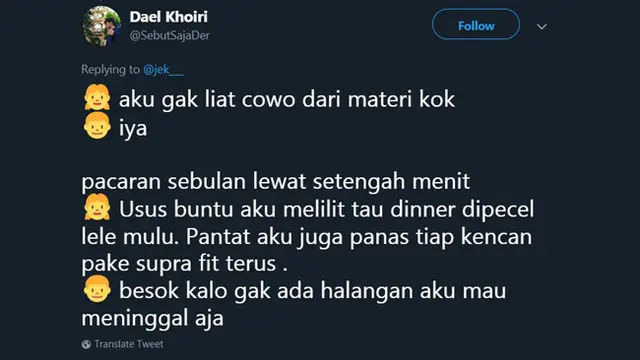 Bosan Hidup Susah, Begini Curhatan Kocak Cewek Matre