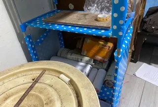 Barang bukti insiden ledakan petasan di Gunungkidul