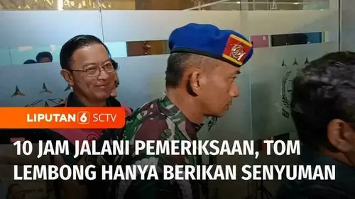 VIDEO: 10 Jam Jalani Pemeriksaan Sebagai Tersangka Korupsi, Tom Lembong hanya Tersenyum
