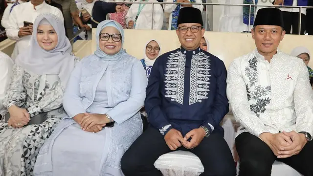 Tampil Berhijab, Ini 7 Potret Annisa Pohan Bareng Ibu-Ibu Pengajian