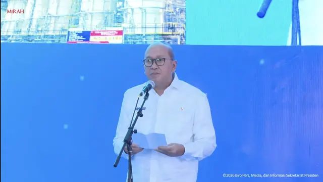 Chief Executive Officer (CEO) Danantara, Rosan Roeslani dalam Groundbreaking 13 Proyek Hilirisasi