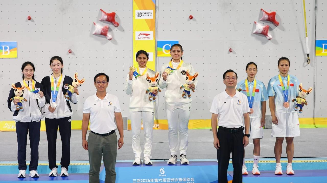 Panjat Tebing Sumbang 1 Emas dan 2 Perak di Asian Beach Games