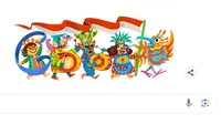 Google Doodle turut rayakan HUT RI ke-79 (Liputan6.com/ Agustin Setyo Wardani)