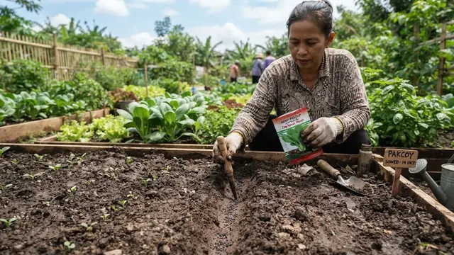 Cara Menanam Pakcoy/AI Generated