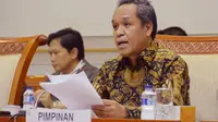 Wakil Ketua Komisi III DPR RI, Benny K Harman di ruang rapat Komisi III DPR, Senayan Jakarta.