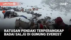 Ratusan pendaki terjebak badai salju di lereng timur Gunung Everest saat libur nasional China.
