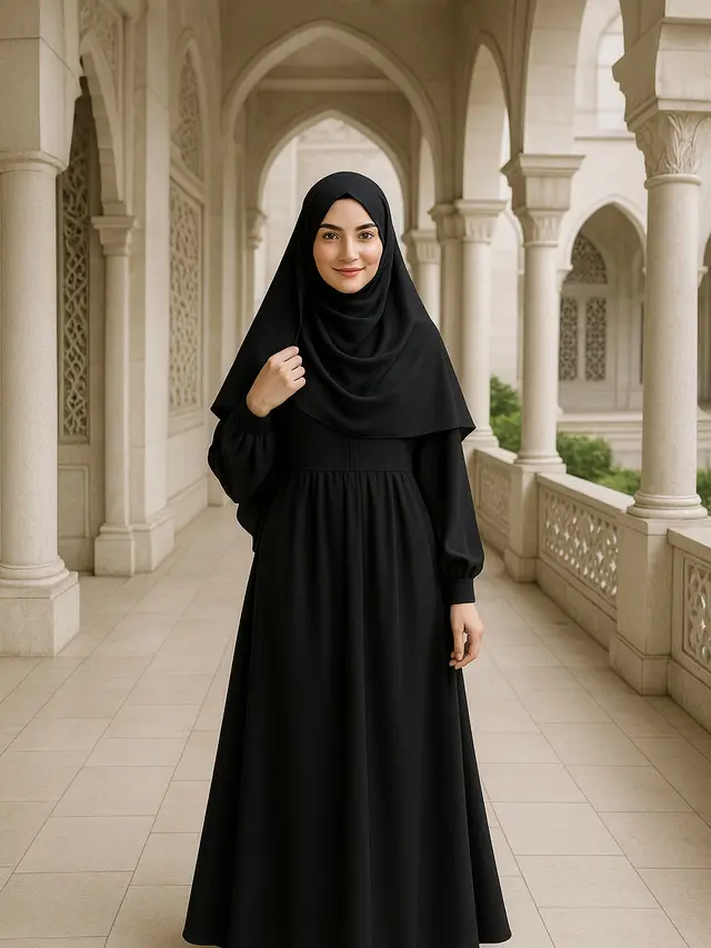Model Gamis Dress Panjang untuk Hijaber