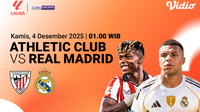 Saksikan Athletic Club vs Real Madrid di Vidio. (dok. vidio.com)