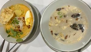 Menu laksa dan soto di&nbsp;Soto Betawi H. Ma&rsquo;ruf. (Liputan6.com/Asnida Riani)