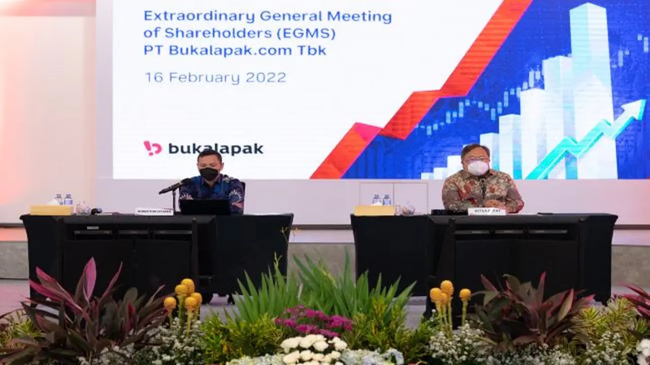 RUPSLB PT Bukalapak.com Tbk pada Rabu, 16 Februari 2022 (Foto: Bukalapak)