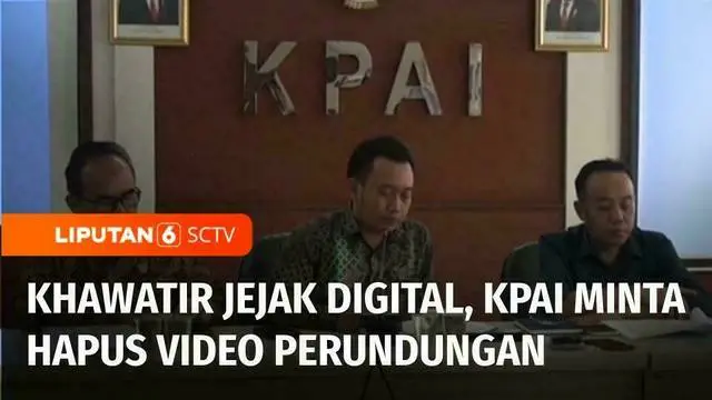 Komisi Perlindungan Anak Indonesia, KPAI mengirim surat ke Kemenkominfo untuk menghapus video aksi perundungan siswa di sekolah dari media sosial.