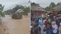 Truk terobos banjir (Instagram/@andreli_48)