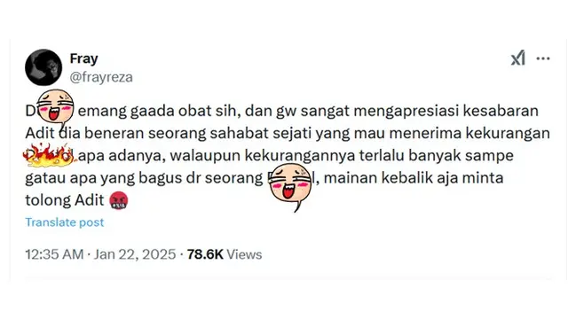 6 Cuitan Netizen tentang Karakter Dennis 'Adit Sopo Jarwo' Ini Kocak