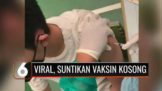 VIDEO: Viral Rekaman Vaksinator Suntikan Vaksin Kosong ke Anak Bikin Orang Tua Resah