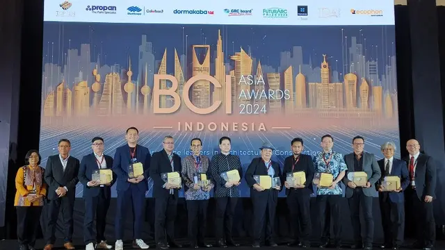 Top 10 Pengembang dan Arsitek Menjadi Award Partner dalam BCI Asia Award 2024.