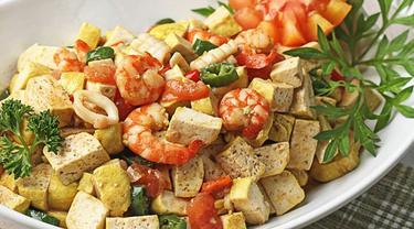 Resep Bekal Suami Tumis Tahu Kuning Udang Saus Tiram Sedap Lifestyle Fimela Com