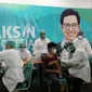 Vaksin Indonesia Bangkit dilaksanakan di kantor DPW PKB Jatim. (Foto: Istimewa).