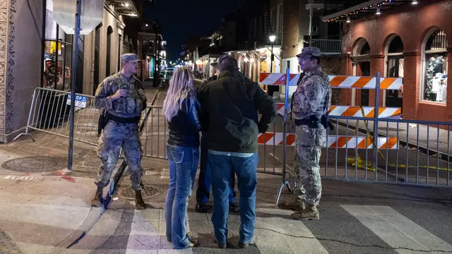 Penyelidikan Masih Berlangsung, Lokasi Tabrak Kerumunan dan Penembakan Massal di New Orleans Dijaga Ketat