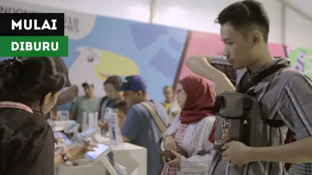 Berita video merchandise Asian Para Games 2018 yang mulai diburu masyarakat di megastore di kawasan GBK (Gelora Bung Karno), Senayan, Jakarta.