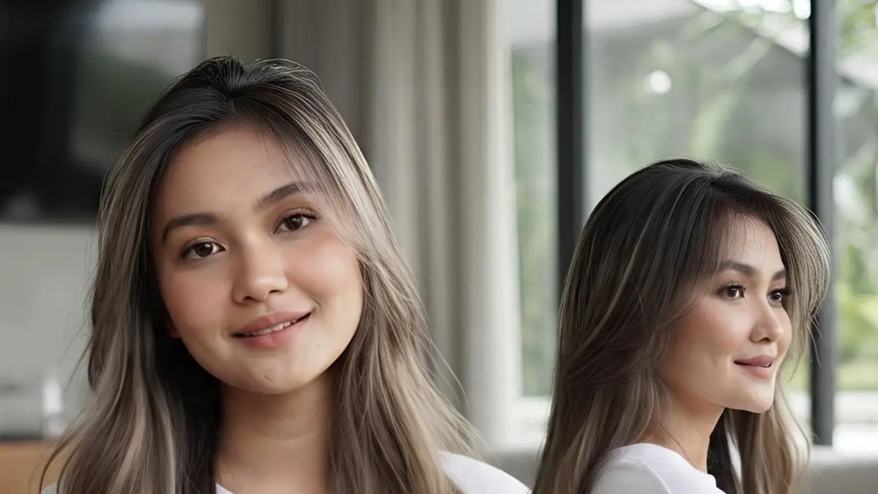 Model Rambut Layer Panjang yang Bikin Tirus