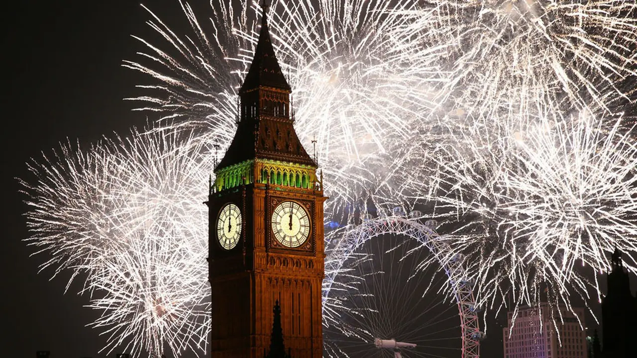 Pesta Kembang Api di London (1)