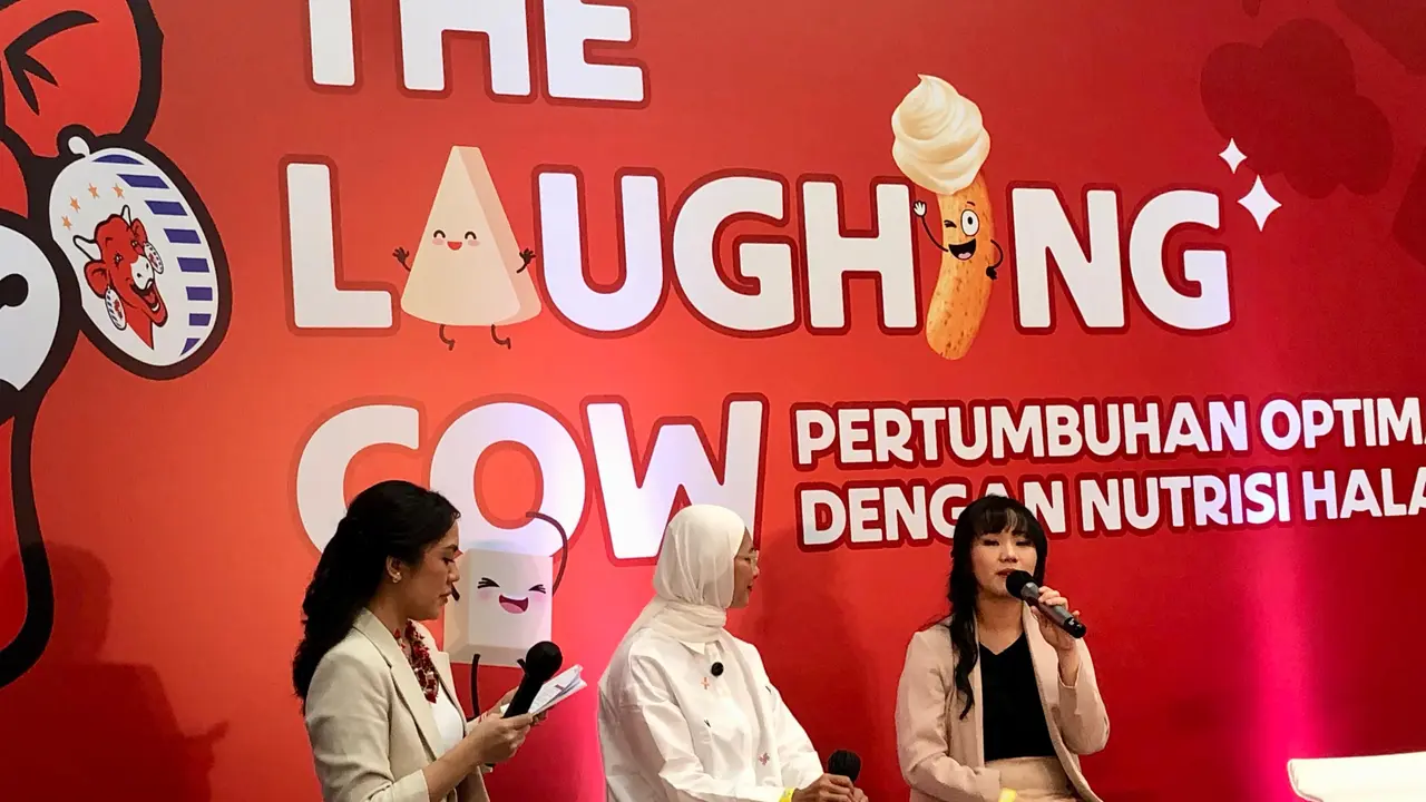Sesi talkshow acara The Laughing Cow Family Fun Day