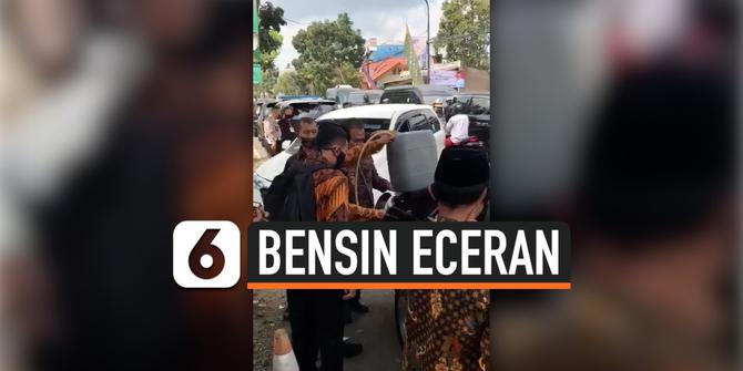 VIDEO: Viral Mobil Wapres Ma'ruf Amin Diisi Bensin Eceran