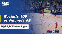Semua lima pemain pembuka mencetak angka ganda dan James Harden menghasilkan 24 poin dan 11 assist saat Rockets mengalahkan Nuggets, 109-99.