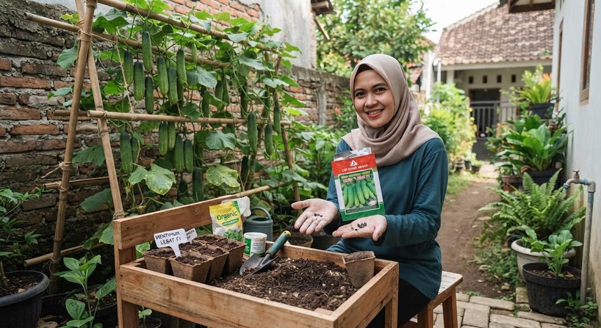 6 Tips Menanam Timun agar Berbuah Lebat, Perhatikan Air dan Nutrisi